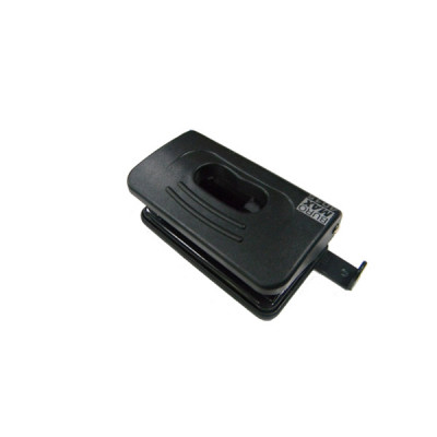 Дырокол "BuroMAX" 4016-01 Rubber Touch на 10 л пластиковый с линейкой, черный