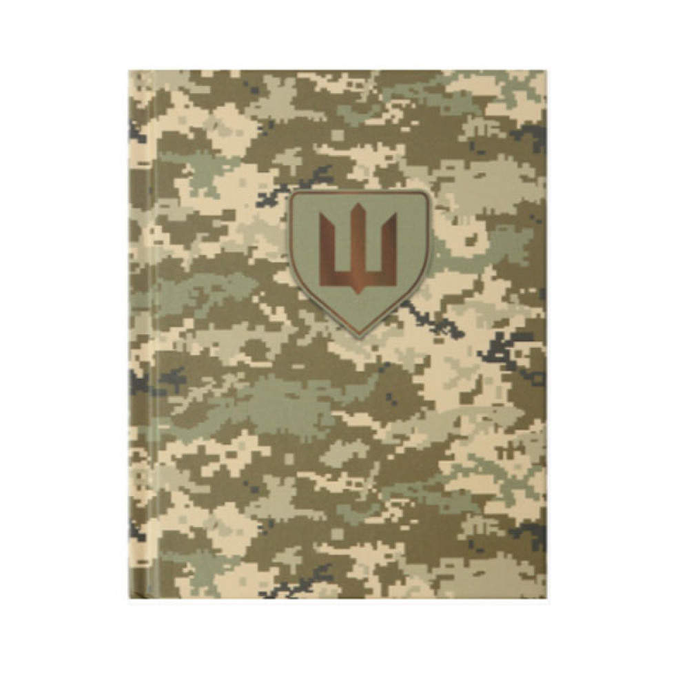 Блокнот А6 64л # BuroMAX  BM24614103-16 Armed Forces тв.пер. темно-зеленый