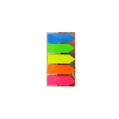 Блок бумаги липкий 45 х 12 х 6 цветов "J.Otten" Стрелки 5181 пластиковый неон
