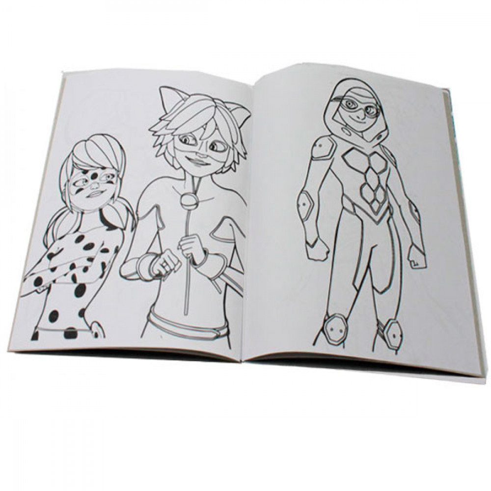 Раскраска А4 (4 листа) Lady bug Леди Баг и Супер Кот