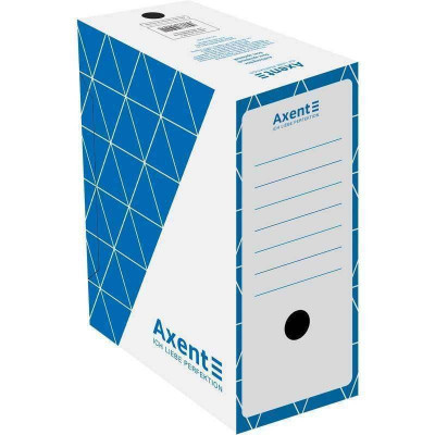 Короб архивный картонный А4 150мм AXENT 1733-02-A синий