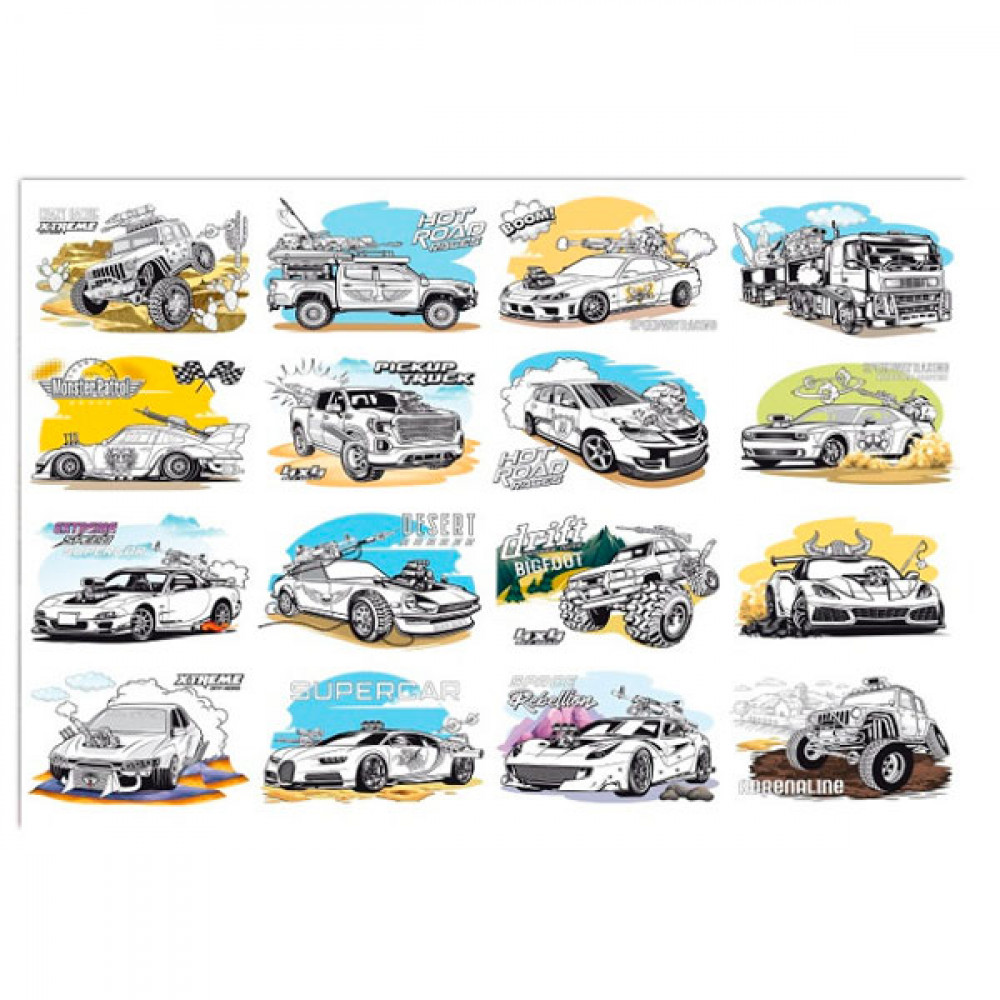 Раскраска А4 на скобе 22199 16л. **