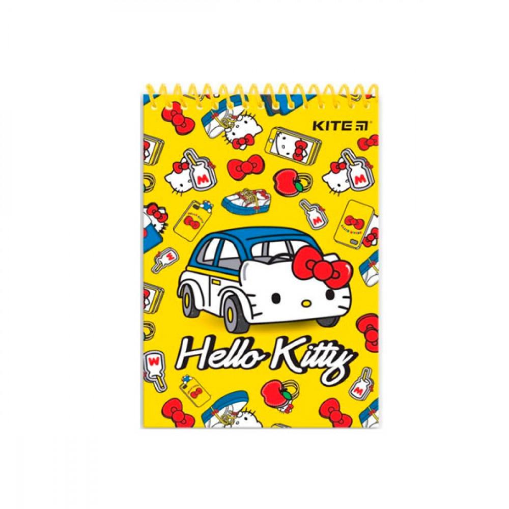 Блокнот А6 48л # Kite HK19-196 Hello Kitty спир.верх.##