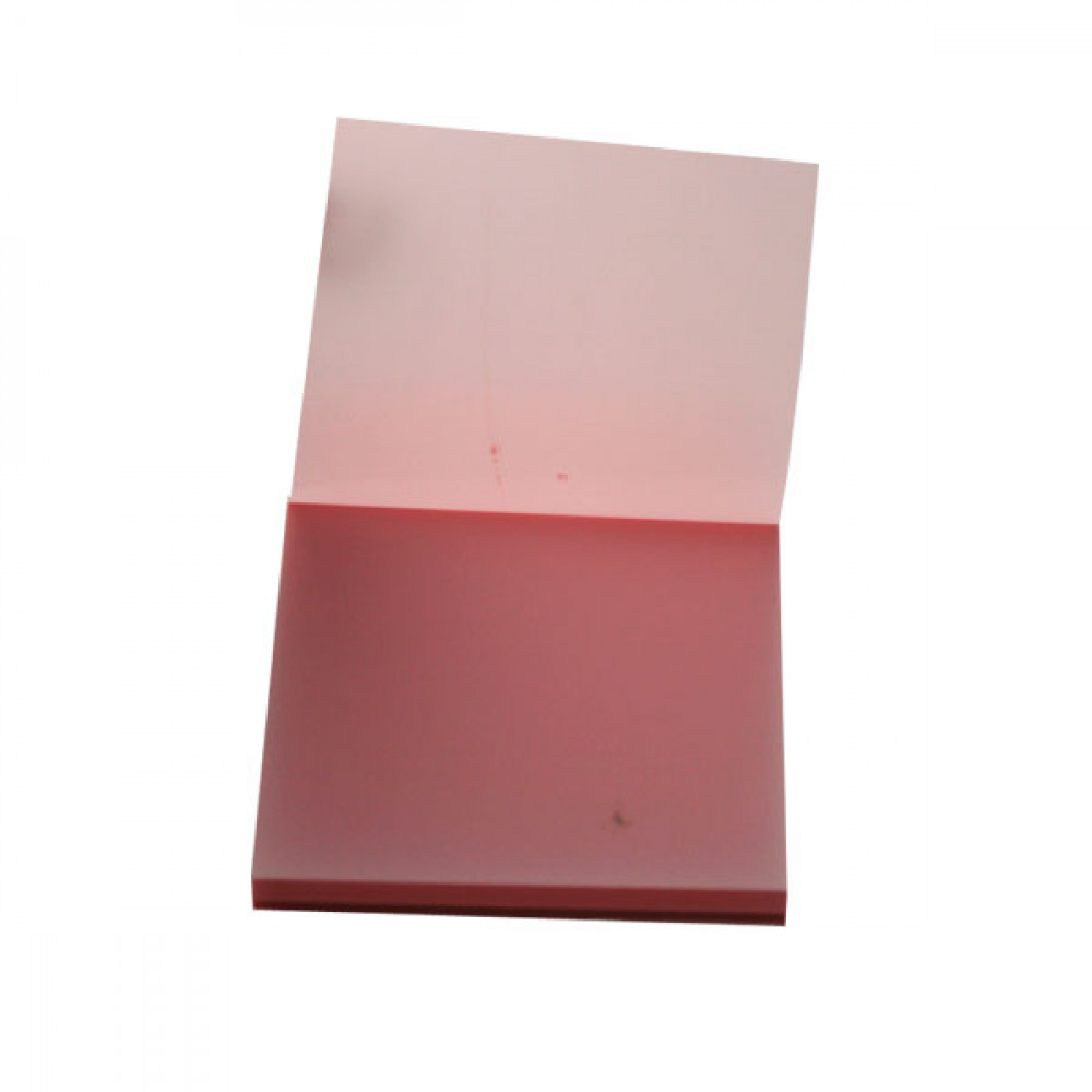 Блок бумаги липкий 75х75х50л BuroMAX 2310-10 пластиковый прозрачный розовый