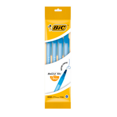 Набор масляних ручек BIC Раунд Стик bc944176 4 штуки 0,3 мм синяя
