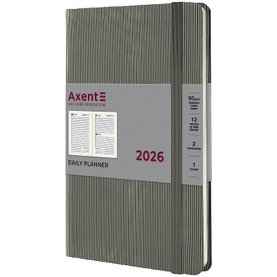 Ежедневник Axent 2026 8815-26-03-А Partner Line 145*210 серый