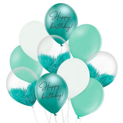 Набор шариков Happy Birthday 251-9241 (10шт) **
