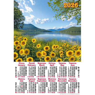 Календарь настенный 2026 А2 А-63