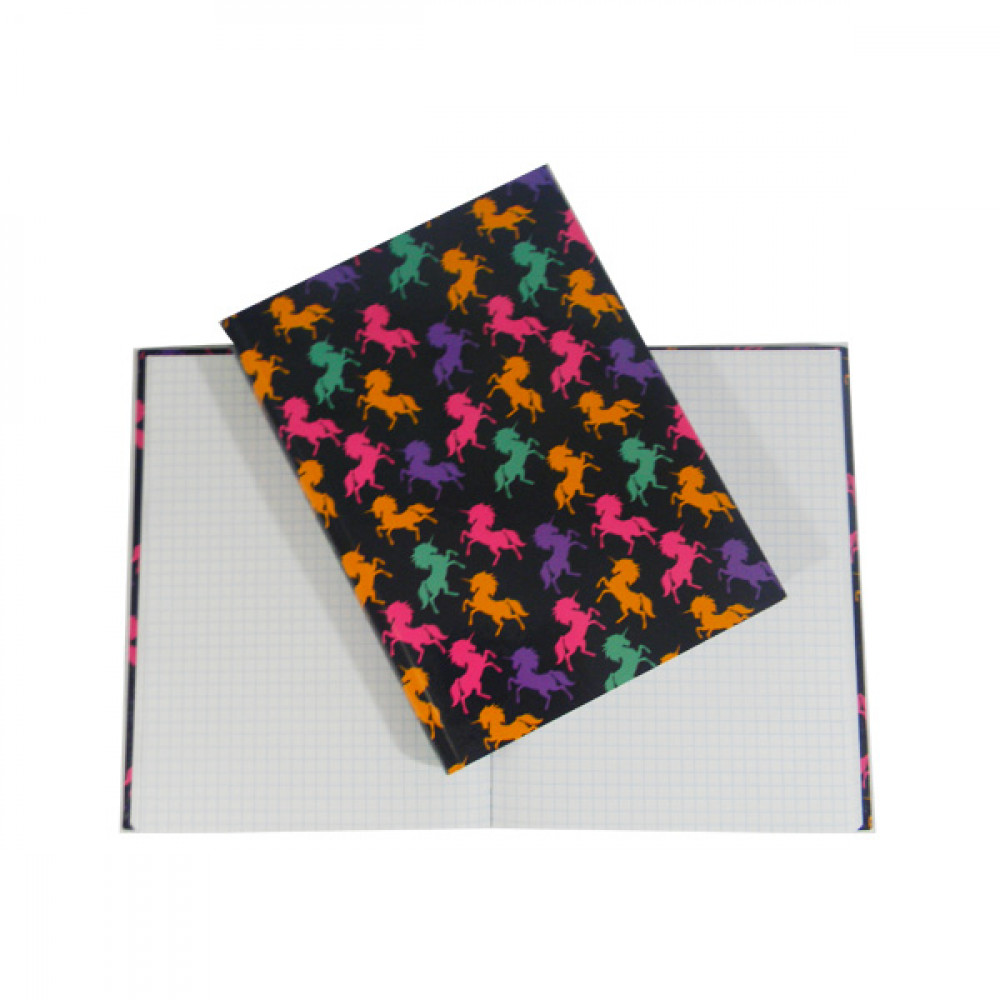 Блокнот А5 176 листов # в клетку "П" 234 фиолетовый с рисунком