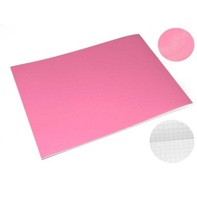 Блокнот А5 36 л # в клетку ВА5536-ПО01 пластиковая обложка, розовый
