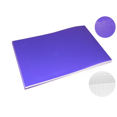 Блокнот А5 36 л # в клетку ВА5536-ПО01 пластиковая обложка, фиолетовый