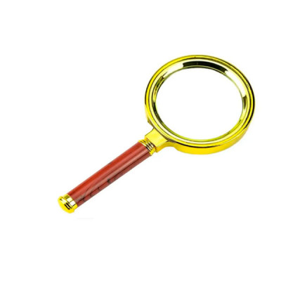 Увеличительное стекло металлическое Magnifier D110мм золото