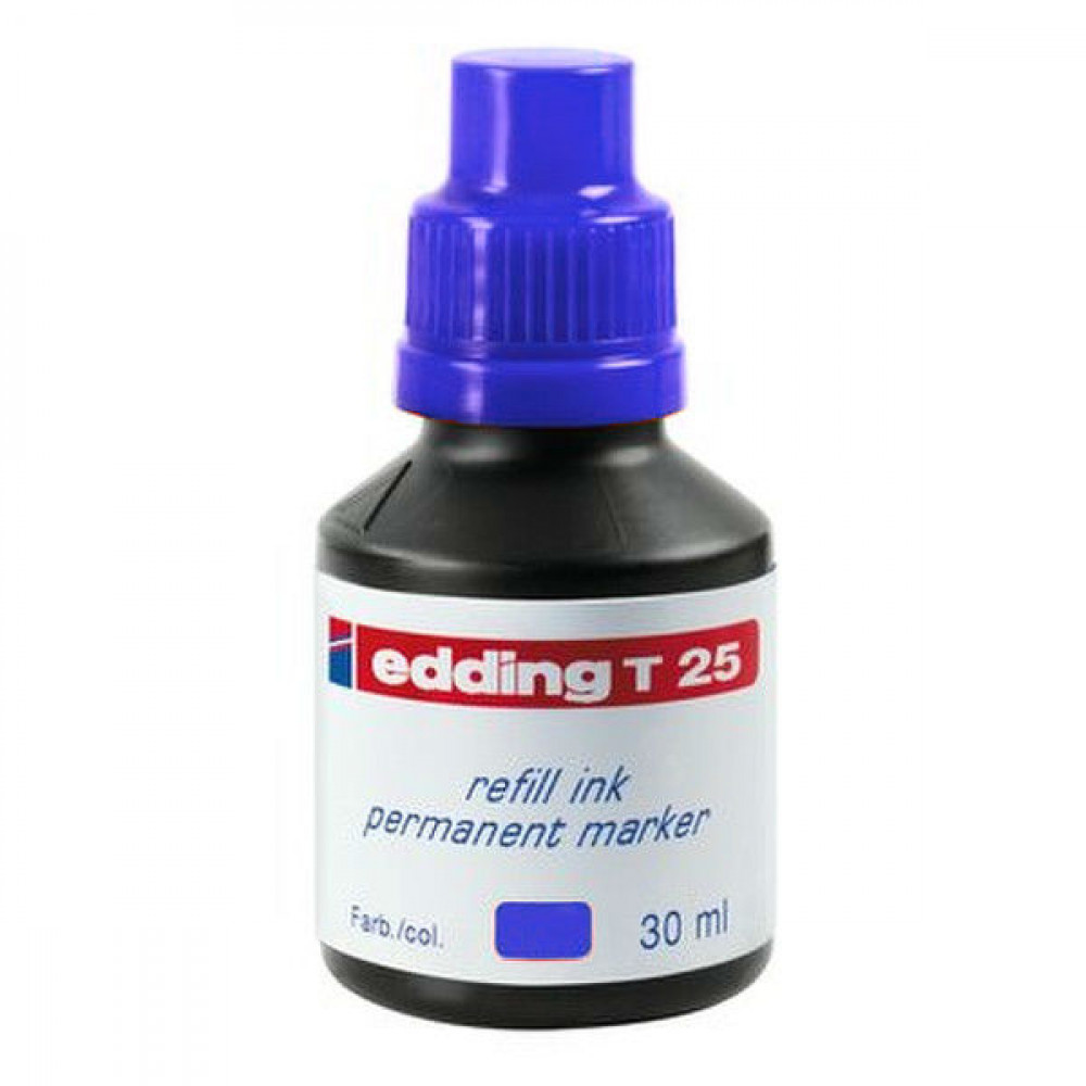 Чернила для заправки перманентных маркеров "Edding" Т-25 30 мл синие