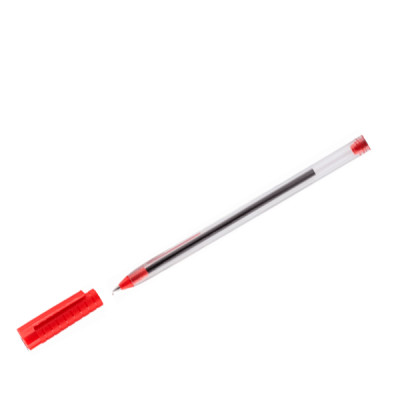 Ручка шариковая Optima O15693 Hype корпус прозрачный (0,7 мм) красная
