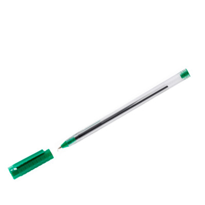 Ручка шариковая Optima O15694 Hype корпус прозрачный (0,7 мм)  зеленая