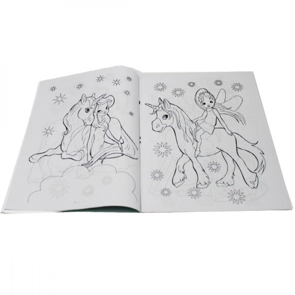 Раскраска А4 (6 листов) "К"  "Единороги и принцессы"