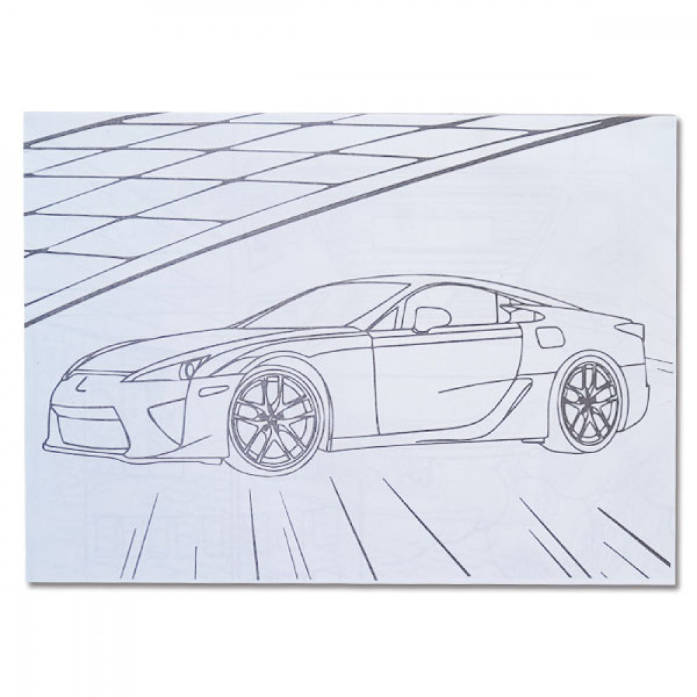 Раскраска УП-8 200Р Super car