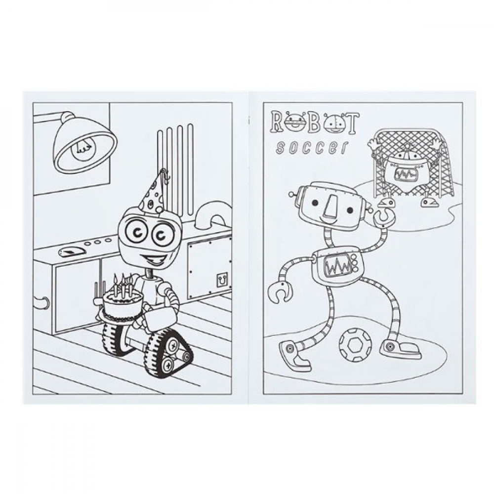 Раскраска ZiBi Роботы ZB.16017 6 листов **