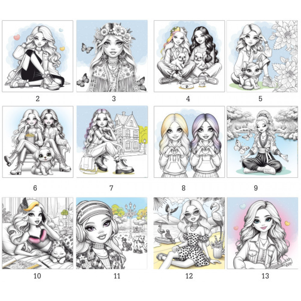 Раскраска 200х200 на скобе 23306 16 листов **