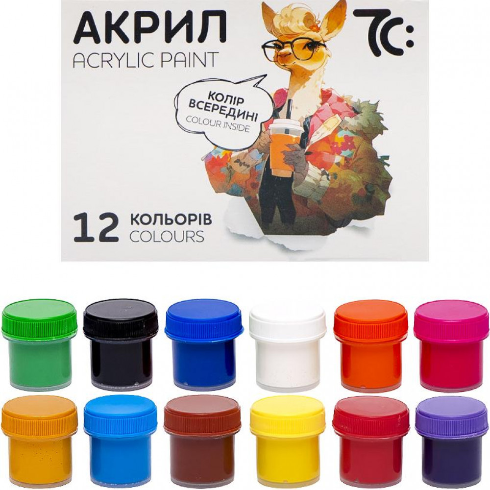 Краска акриловая  12цв 10мл ГАММА*UA 7C51202