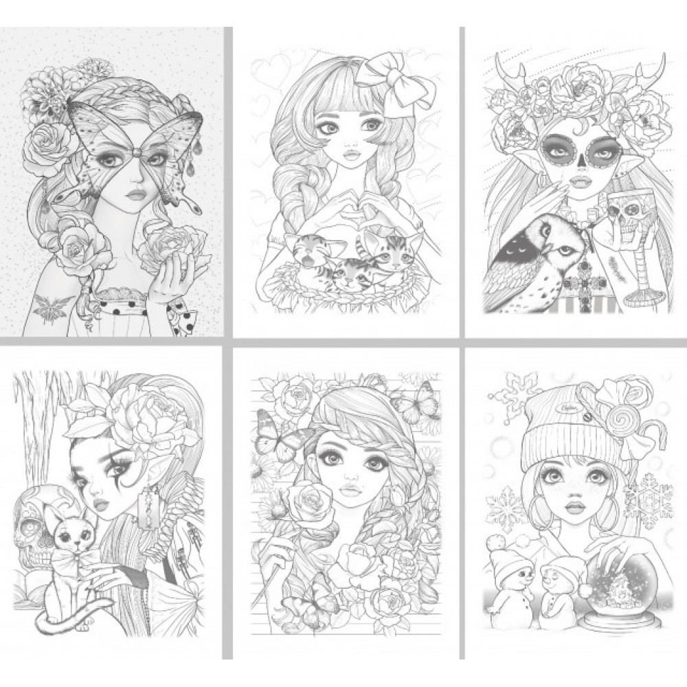 Раскраска 297х210 на скобе 23377 8 листов **