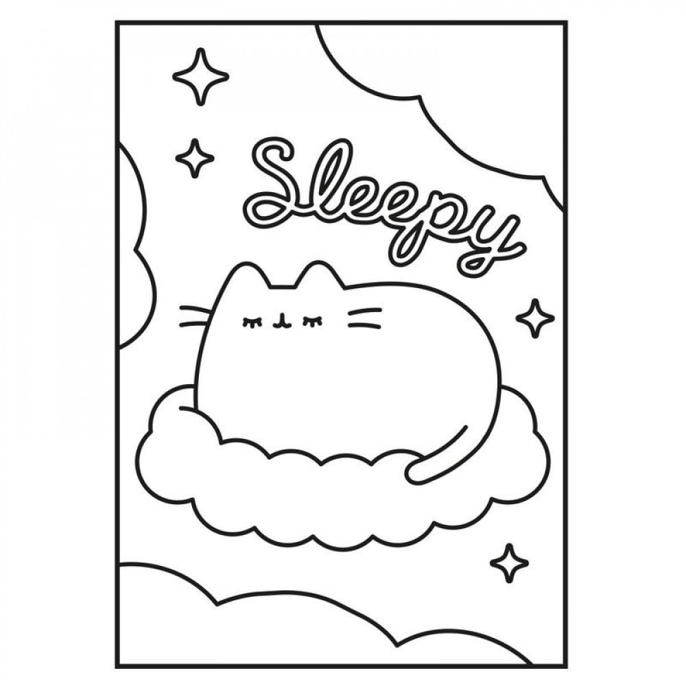 Раскраска А4 Yes Pusheen с наклейками 743223 12 страниц **