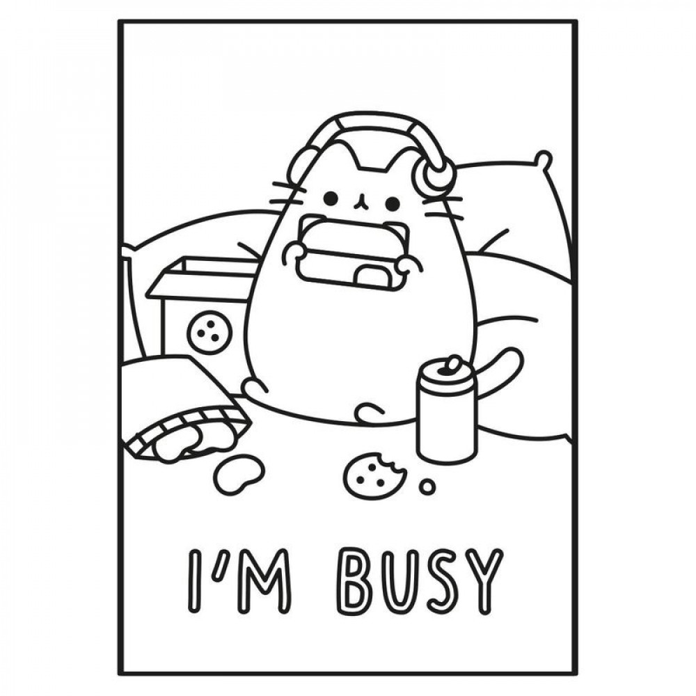 Раскраска А4 Yes Pusheen с наклейками 743229 8 страниц **
