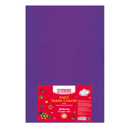 Бумага цветная А3 10 листов Фетр  180 гр MX61623-12 фиолетовая