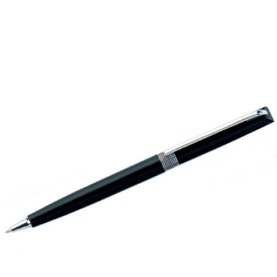 Ручка шариковая "Flair"  1037 Decent корпус  лак хром черный, синяя