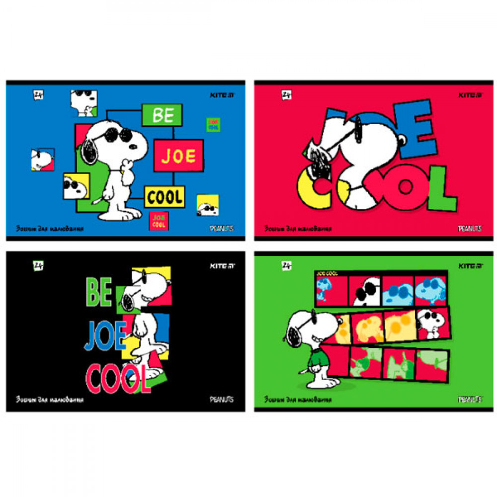 Альбом 24л 120 г/м2 Kite SN22-242 Snoopy софт-тач + УФ лак