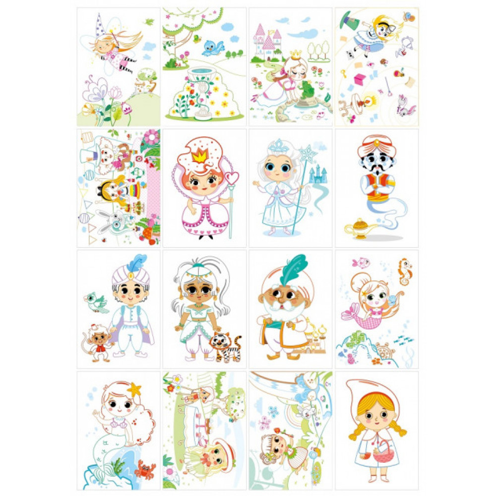 Раскраска 210х297 на скобе 22210 8 листов **