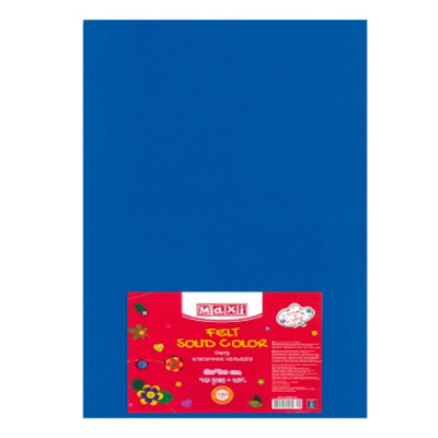 Бумага цветная А3 10 листов Фетр  180 гр MX61623-02 синяя