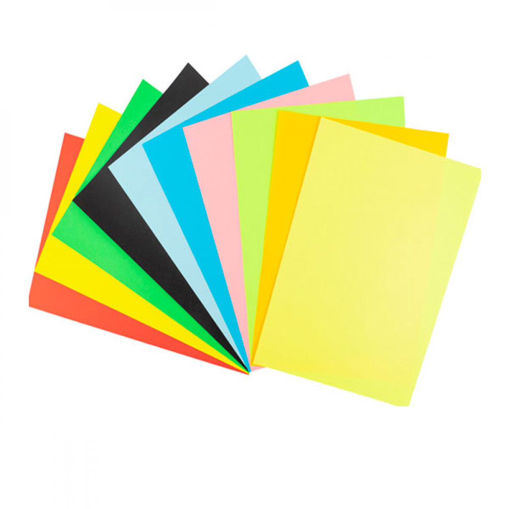 Бумага цветная  А4 10 листов  Kite K22-288  двухсторонний Mix