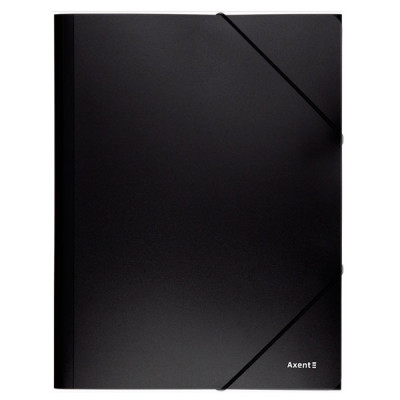 Папка пластиковая  А4 Axent 1508-01 на резинке черная