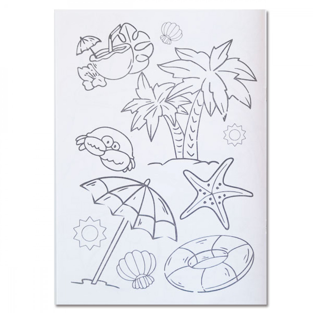 Раскраска УП-8 204Р Пляжная вечеринка