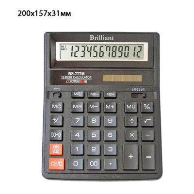 Калькулятор "Brilliant" BS-777 M 12р