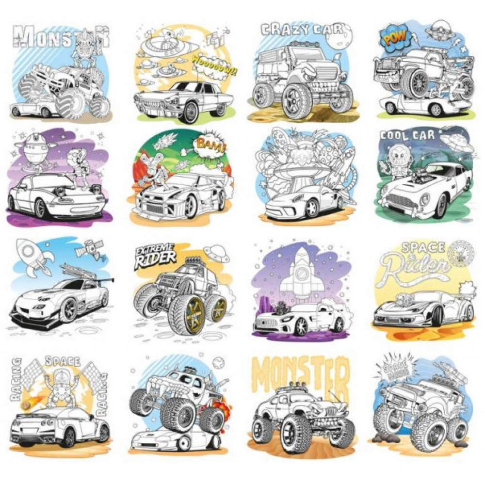 Раскраска 200х200 на скобе 22341 8л. **