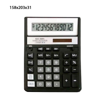Калькулятор "Citizen" SDC-888 XBK черный 12 разрядный (ригинал) **