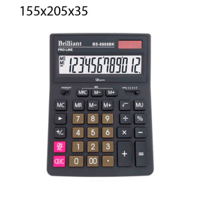 Калькулятор "Brilliant" BS-8888BK  12-разрядный