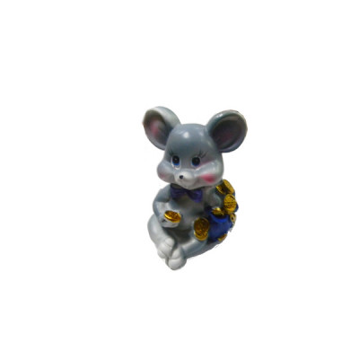 Сувенир керамический "Мышка с деньгами" 836 **