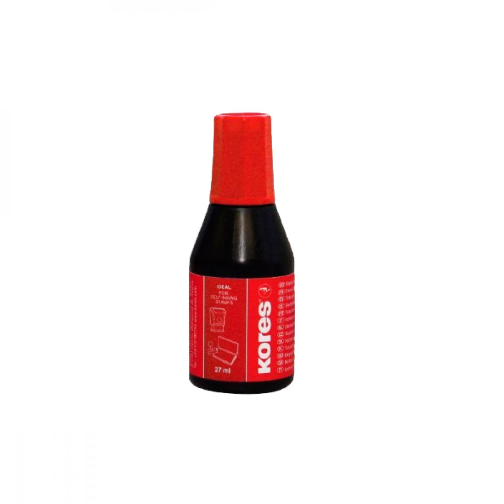 Штемпельная краска Kores 28мл K71328 красная