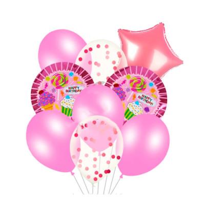 Набор воздушных шариков Happy Birthday 5-83091 (10 шт) **