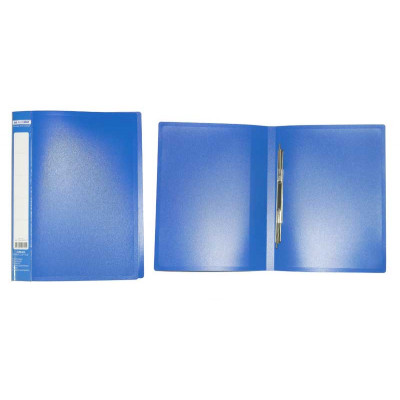 Папка-скоросшиватель пластиковая А4 "BuroMAX" 3406-02 синяя
