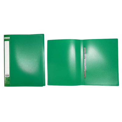 Папка-скоросшиватель пластиковая А4 "BuroMAX" 3406-04 зеленая