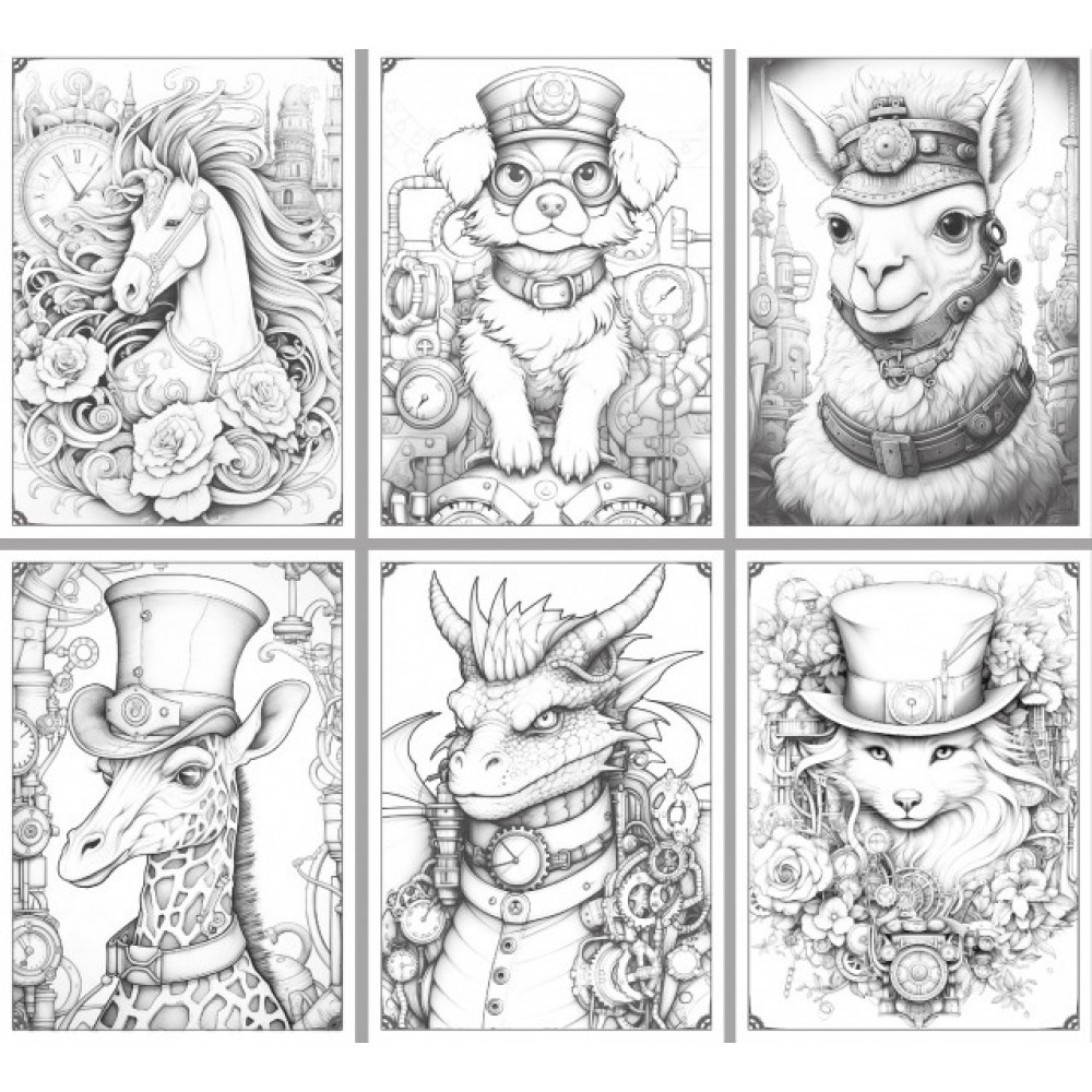 Раскраска 297х210 на скобе 23369 8 листов **