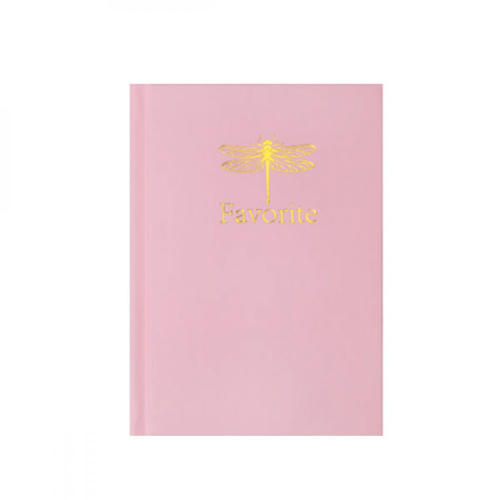 Блокнот А6 96 листов # в клетку BuroMAX BM2420-410 Favourite твердый переплет  (офсетная бумага) розовый