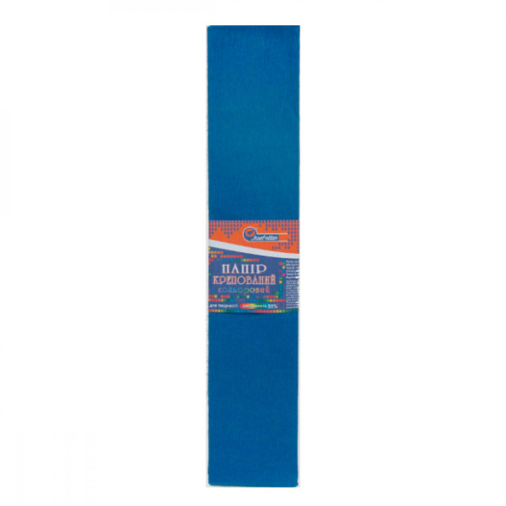 Бумага гофрированная Krepina 100% 8042 (50 г/ м2) синяя