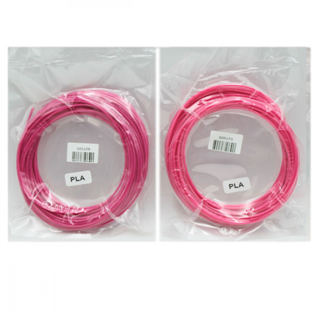Стержень запаска пластиковая к 3 D ручке 10 м темно - розовый **
