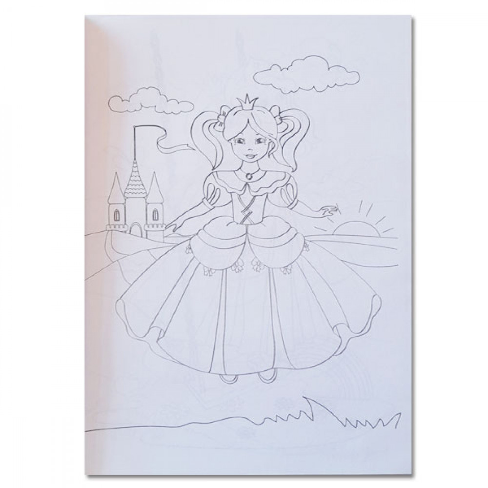 Раскраска УП-8 138 Маленькие принцыссы