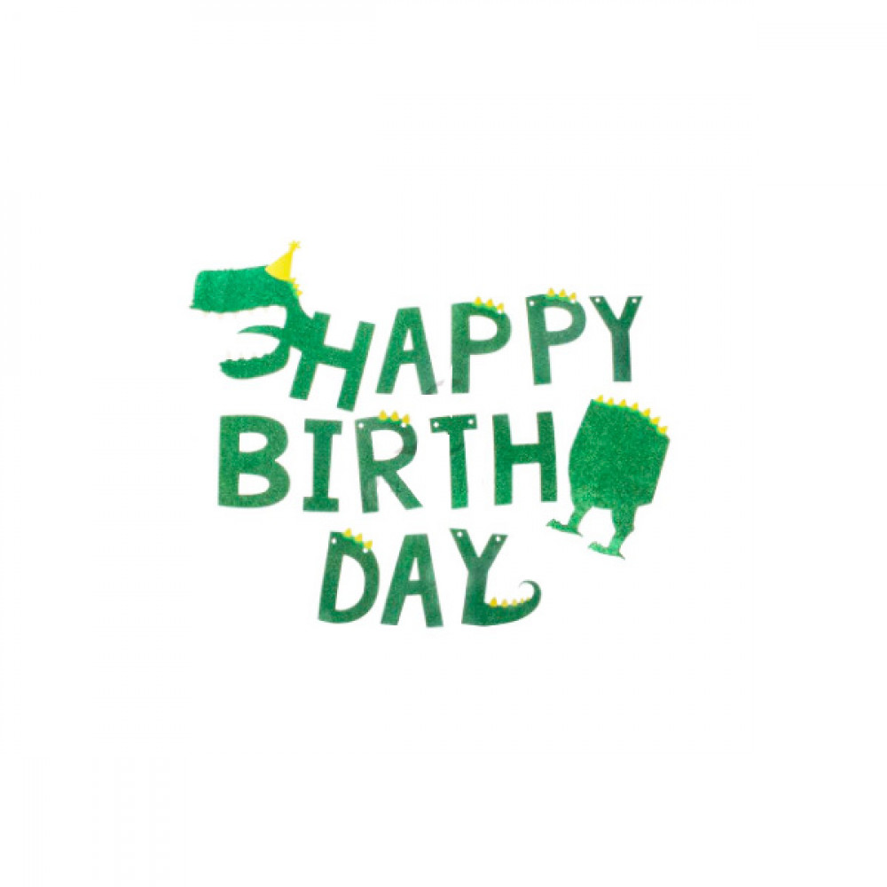 Гирлянда для декора "Happy Birthday" 5-52851 зеленая **